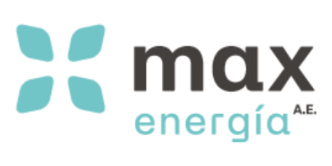 Logo de Max Energía, comercializadora colaboradora de Ditia